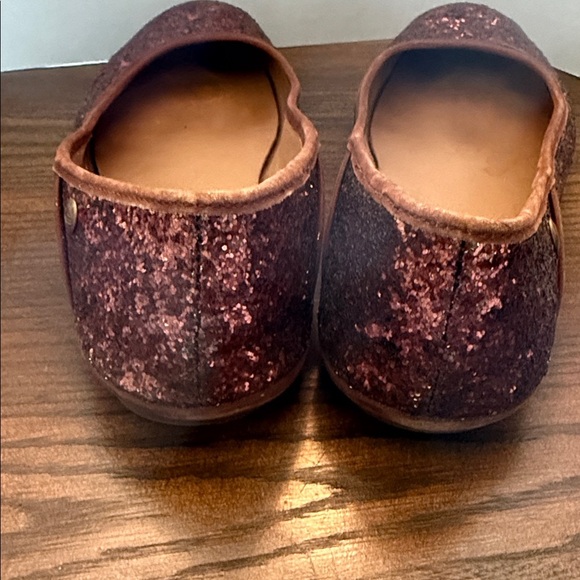UGG sparkle ballet flats shoes brown glitter. Size 8.5 - Picture 2 of 6